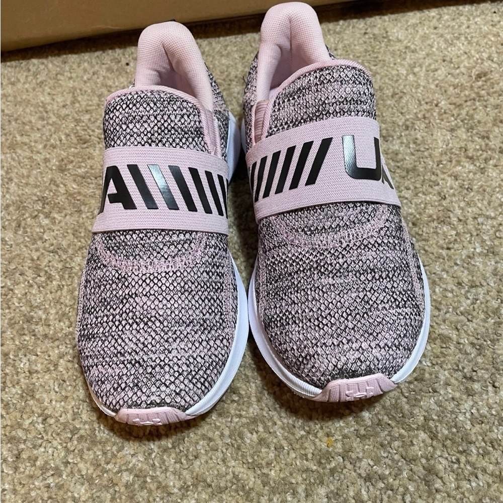 Under Armour Kids' Pink and Black Sneakers